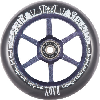 Колесо TECH TEAM 6ST STREET DADY 120 mm черное